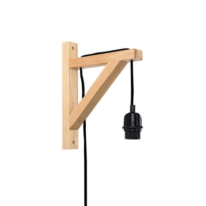 Opviq Pp128 Lámpara de pared de madera negra Opviq Pp128 Lámpara de pared de madera negra
